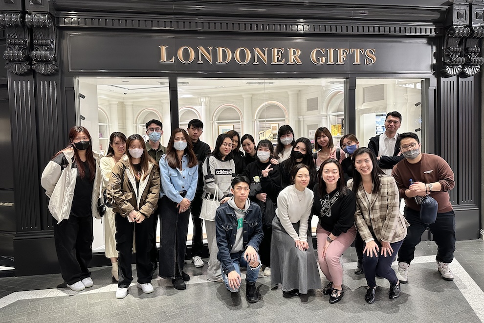 Tourism Retail and Marketing Management students gain insights into merchandising from resort operator Sands China